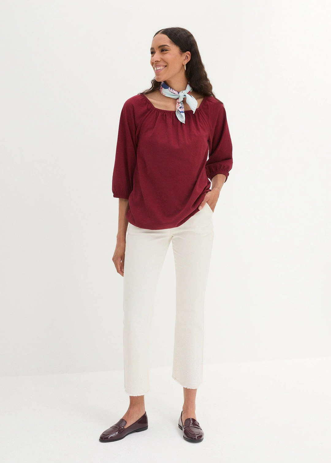 Blouse en jersey 100% coton - 2