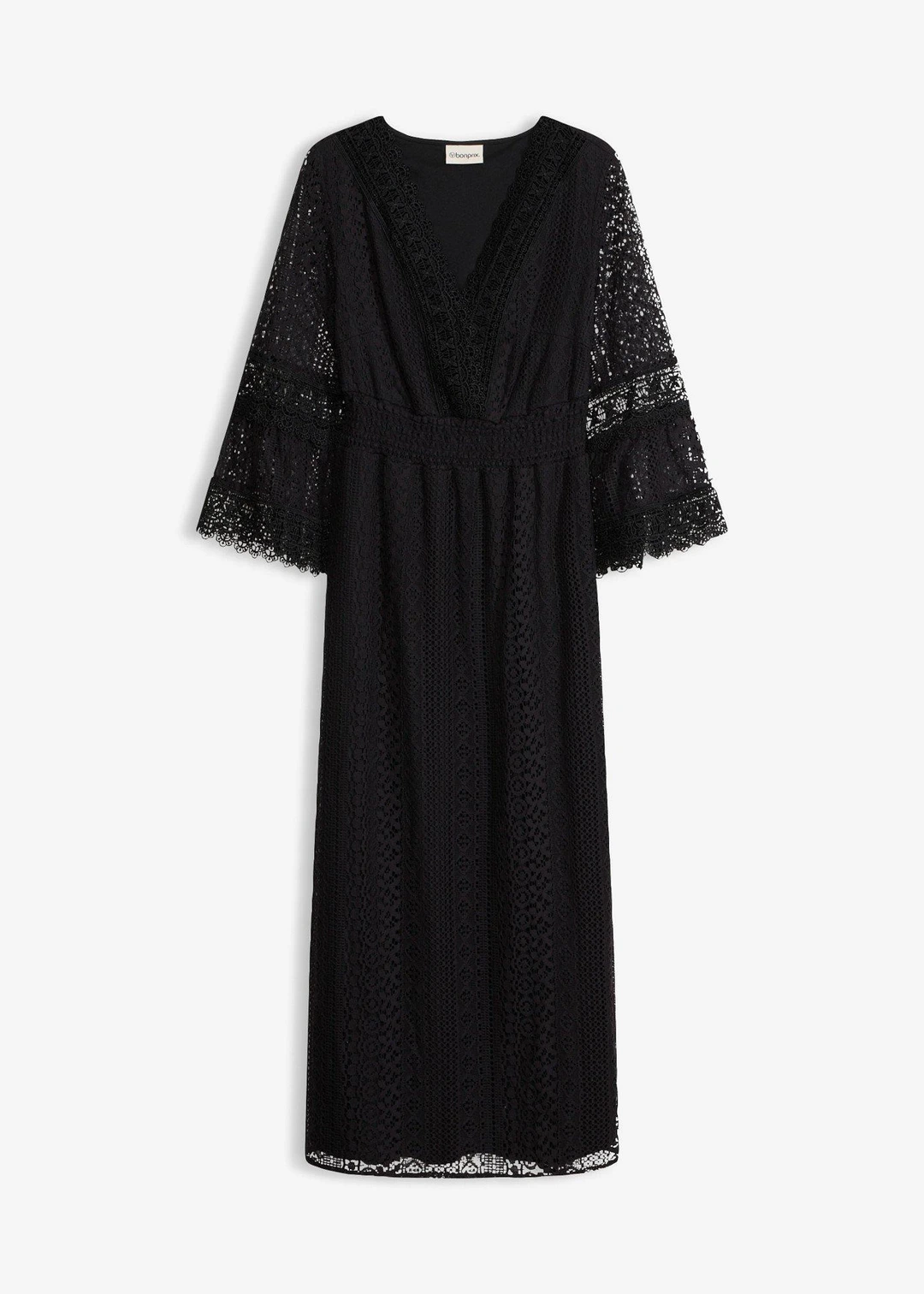 Robe longue aspect crochet