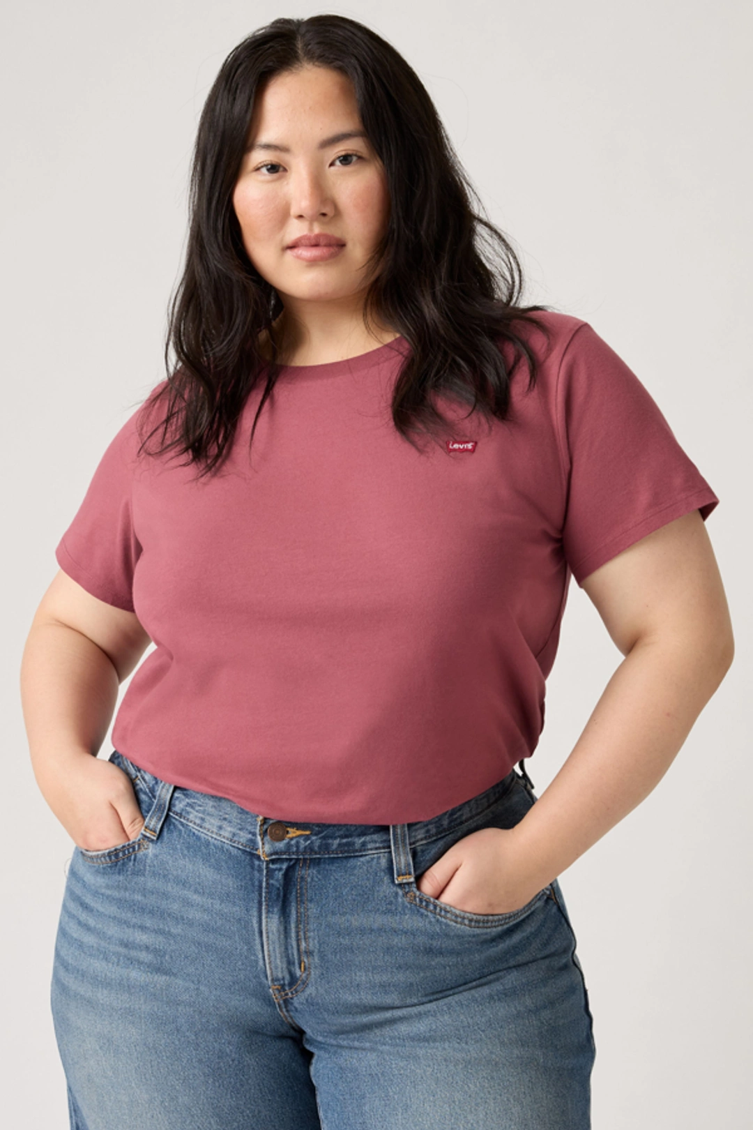 Levi's T Shirt Perfect (grandes Tailles) - Femme - Bleu / Emily Stripe Pale Blue - 4X