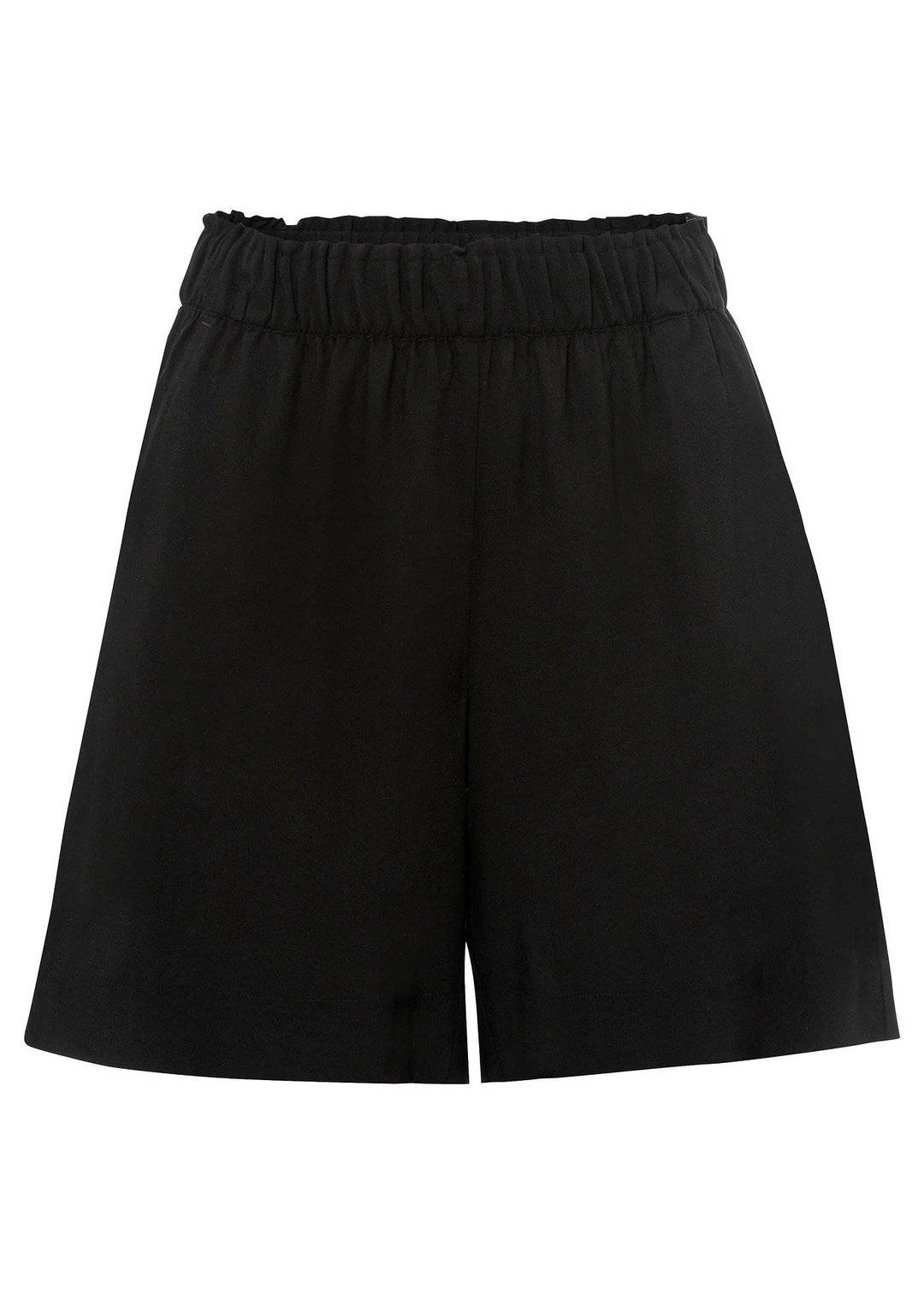 Short en viscose à taille élastiquée