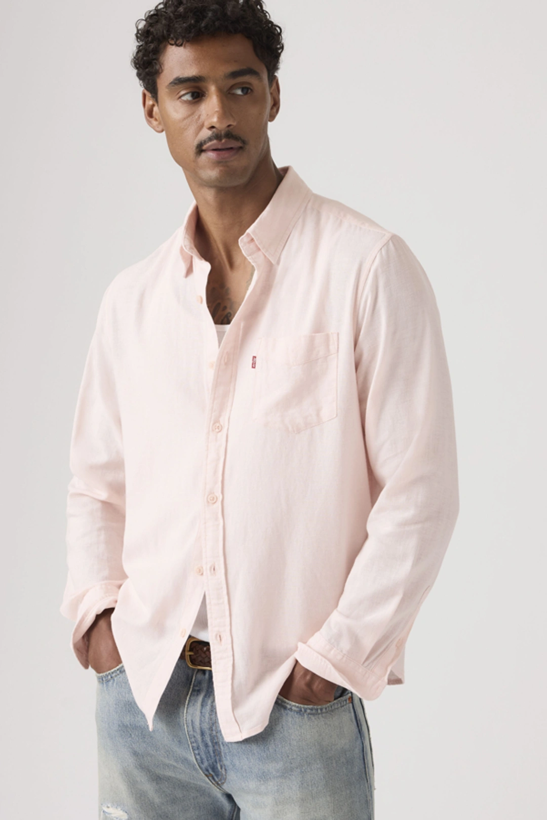 Levi's Chemise À Poche Sunset Standard - Homme - Blanc / White 17 Oxford - 2XL
