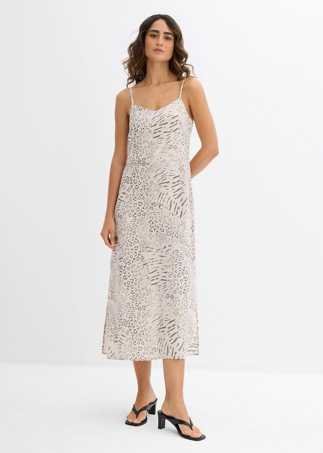Robe à bretelles en viscose fluide - 2