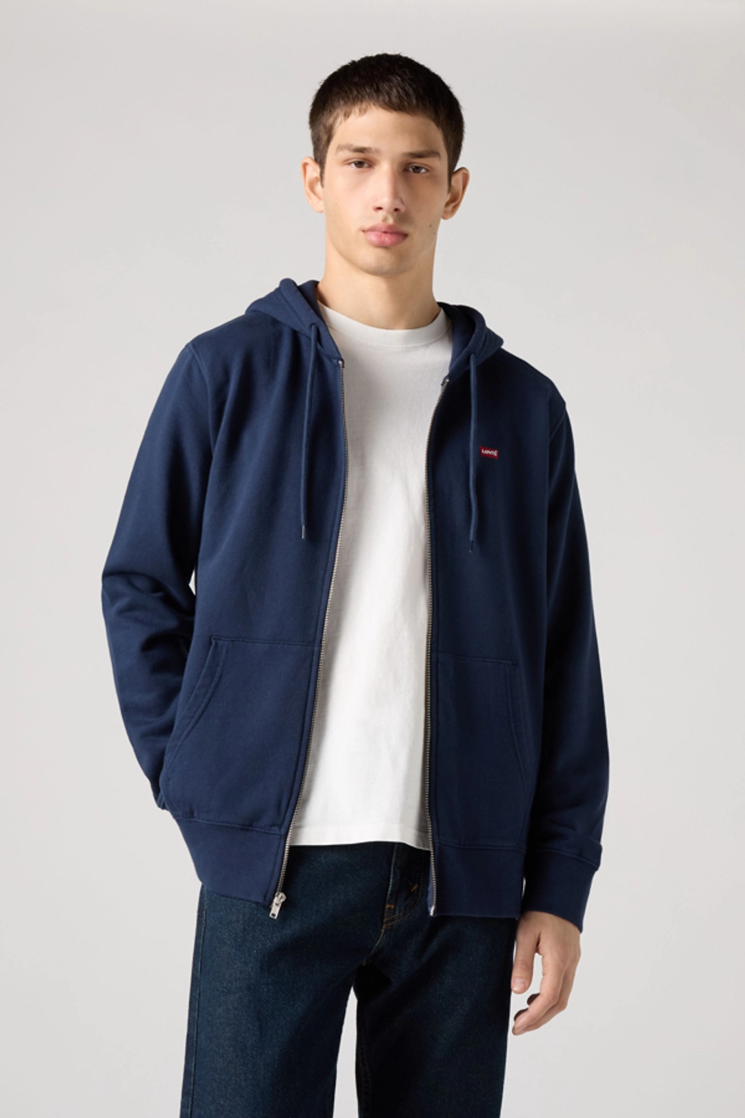 Levi's Sweat À Capuche Zippé Original - Homme - Bleu / Naval Academy - 2XL