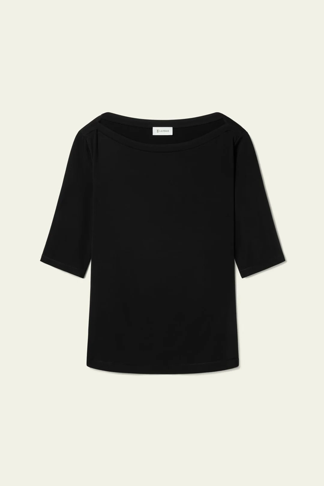 LILYSILK Haut Jersey Silk Breeze Noir M: Élégant, Respirant et Confortable