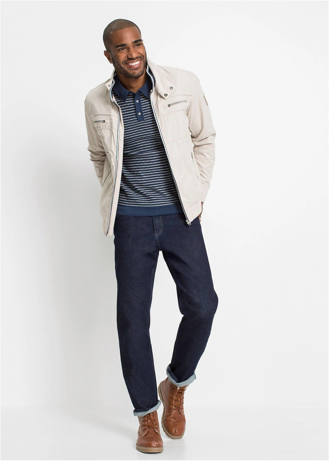 Blouson de mi-saison à col montant - 2