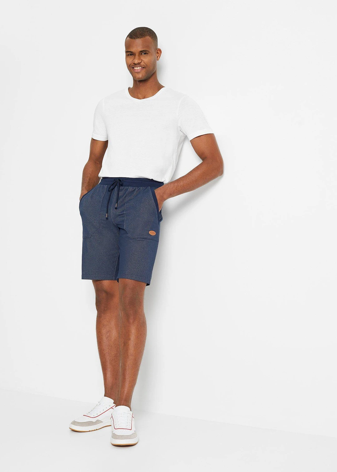 Bermuda sweat, aspect denim - 2