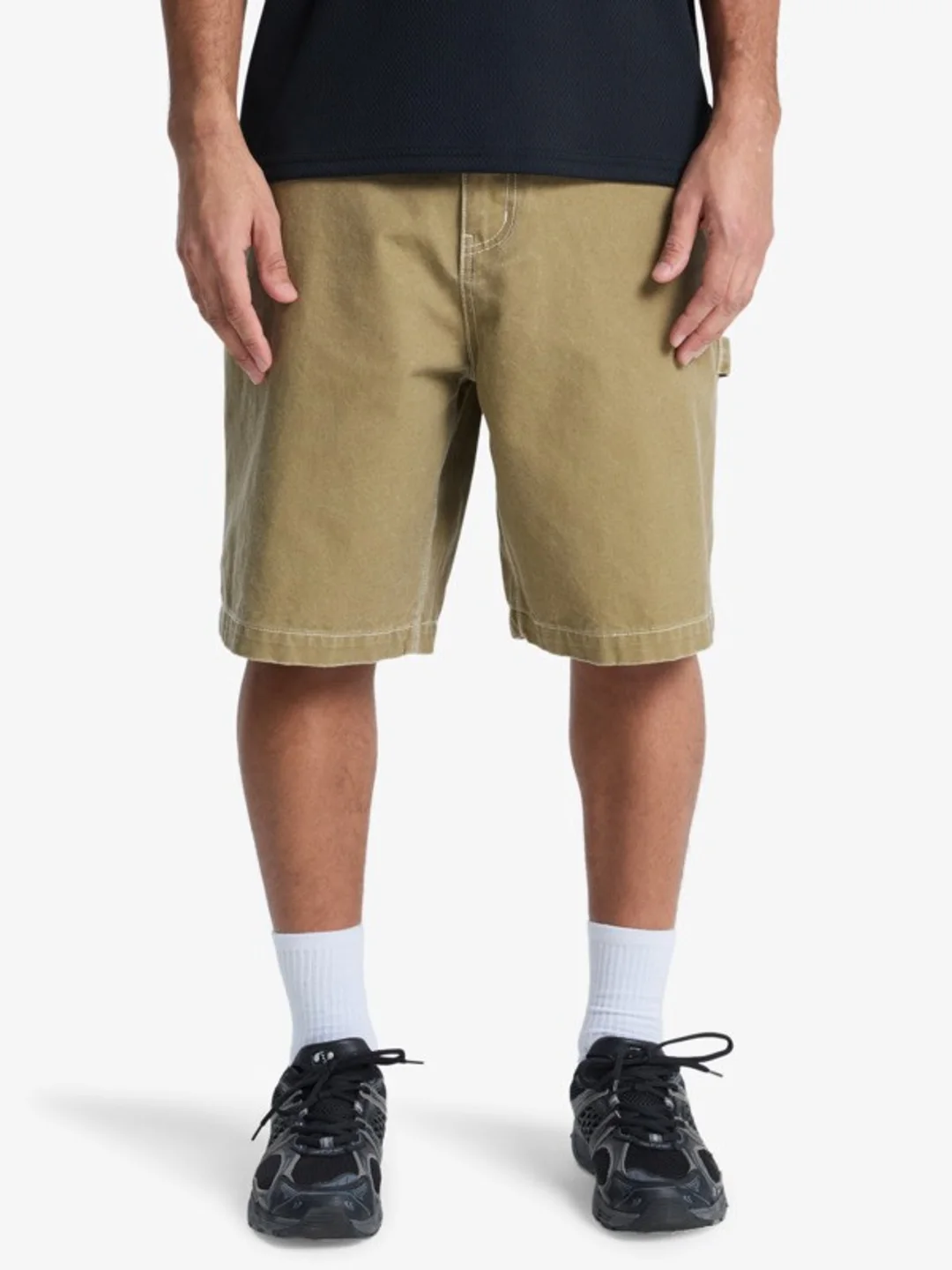 Mercury Carpenter - Short en denim pour Homme Beige