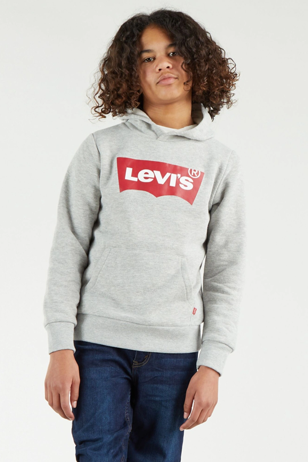 Levi's Teenager Mini Batwing Pullover Hoodie - Homme - Vert / Cameo Green - 14A
