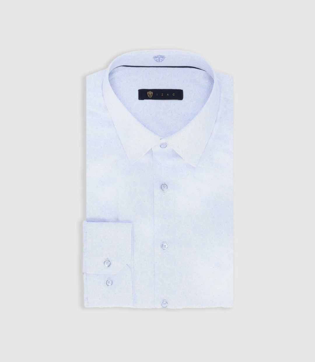 IZAC - Chemise à imprimé Paisley ciel PAQUITO