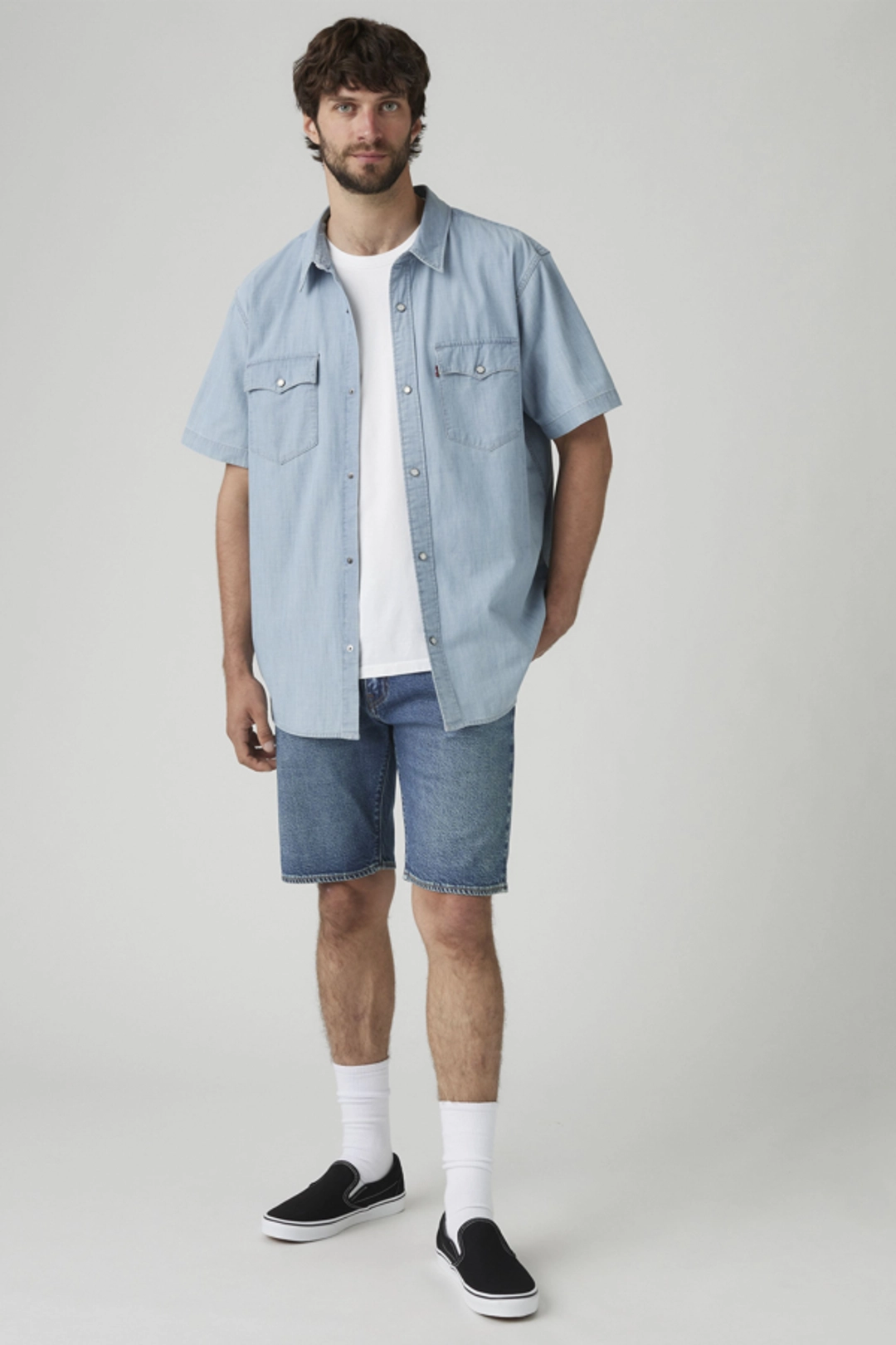 Levi's Short Standard 405 - Homme - Bleu / Medium Score Short - 31X10
