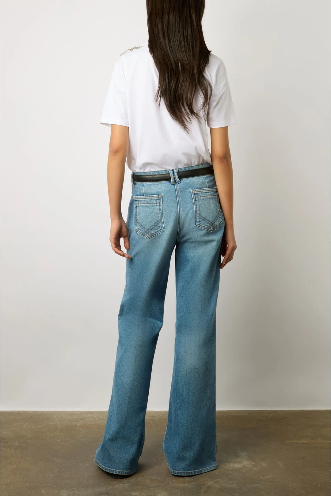 T-shirt en coton à strass - MALIE - Noir - 3