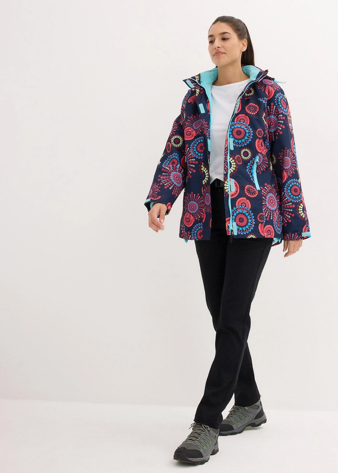 Veste fonctionnelle 3 en 1 à capuche, imperméable - 2