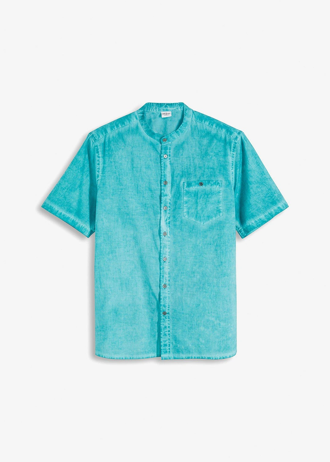 Chemise manches courtes aspect délavé