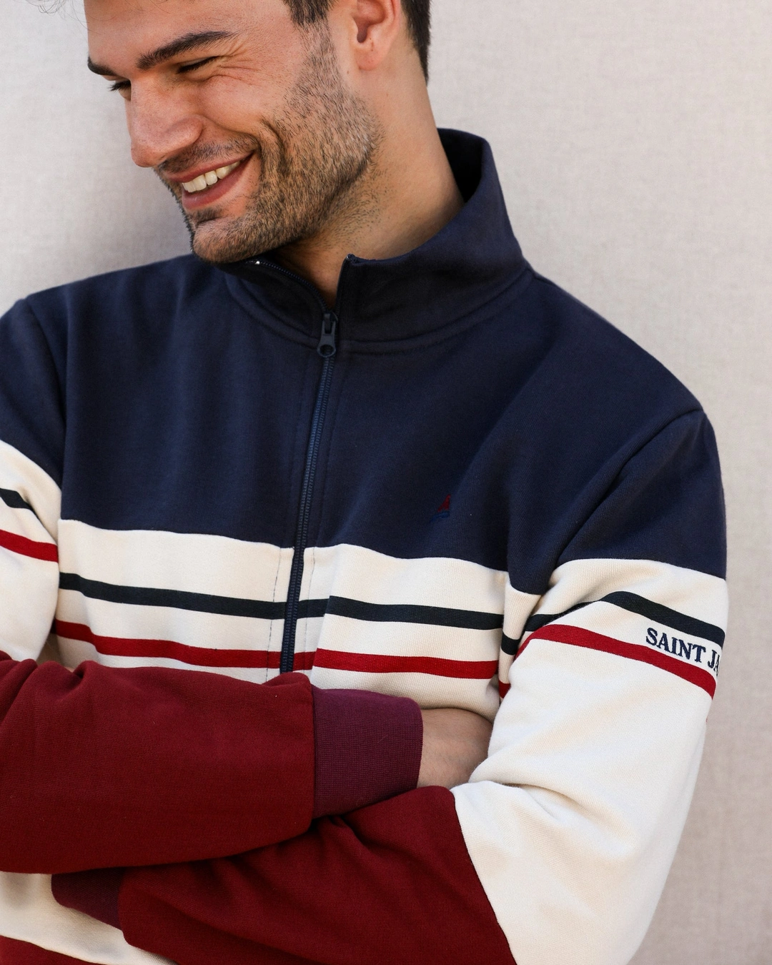 VESTE ZIPPÉE COTON BIO MAISON FT X SAINT JAMES | SATURNIN