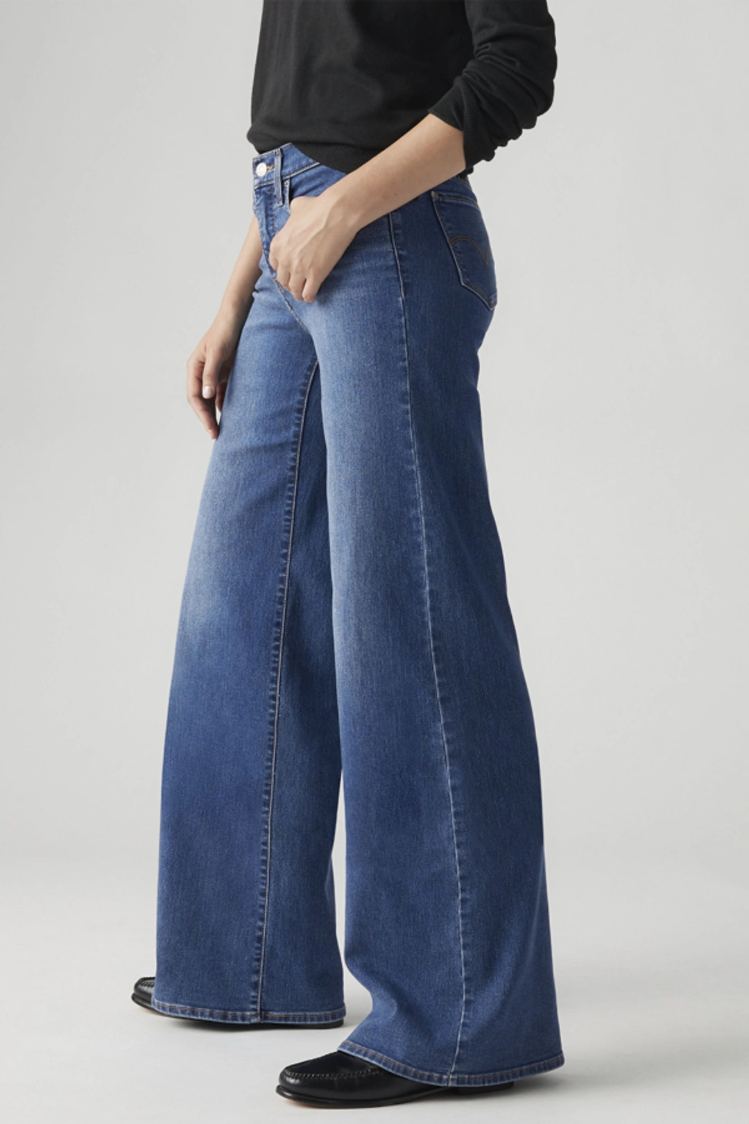 Levi's Jean 318 Galbant Wide Leg - Femme - Bleu / Clever Girl - 33X32 - 2