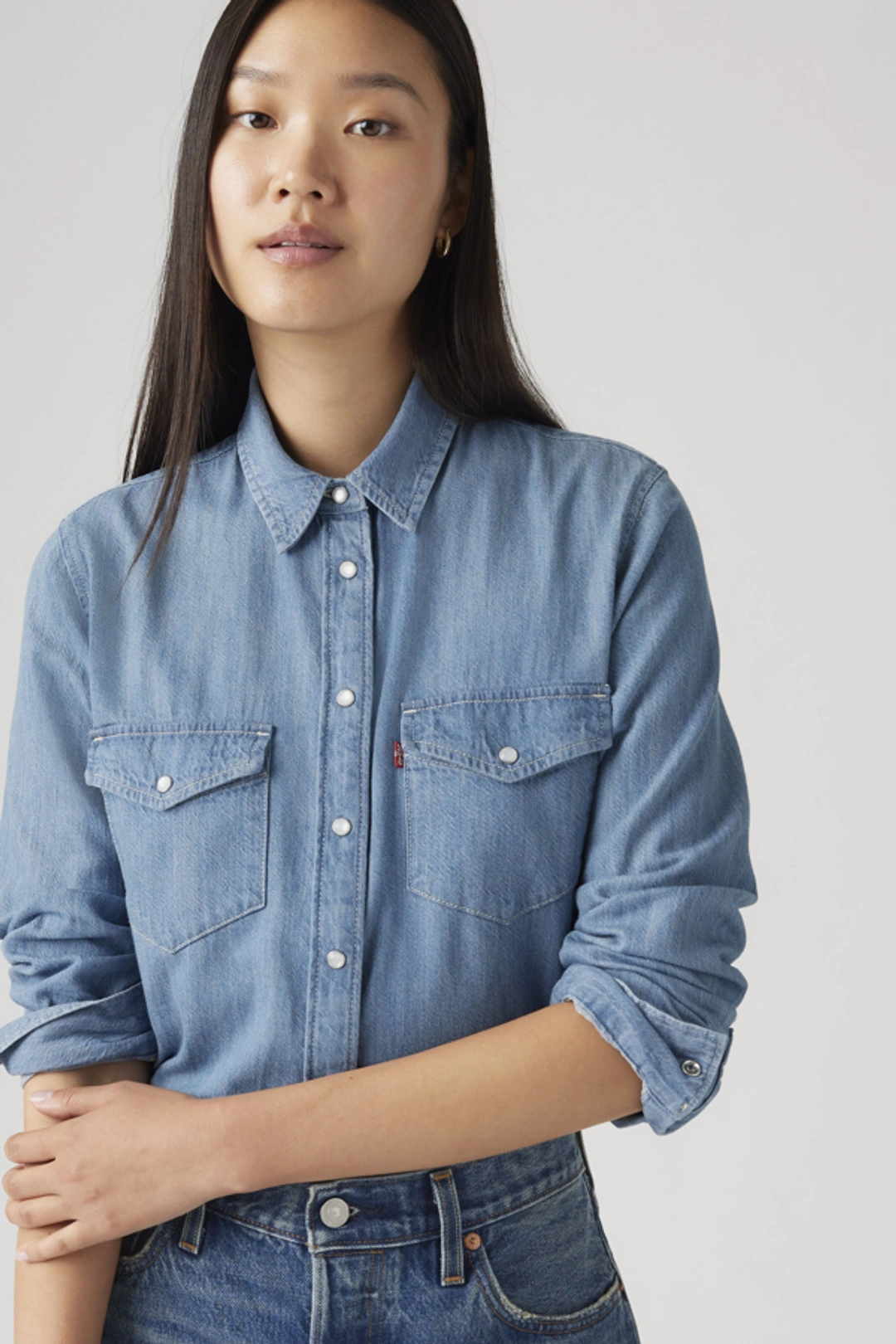 Levi's Chemise Western Iconic - Femme - Vert / Deep Depths Gd - XS