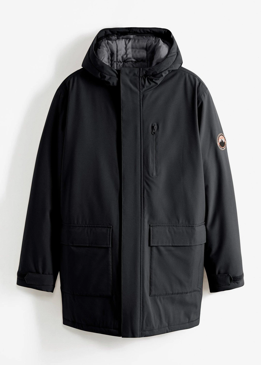 Parka imperméable en matière technique avec doublure matelassée
