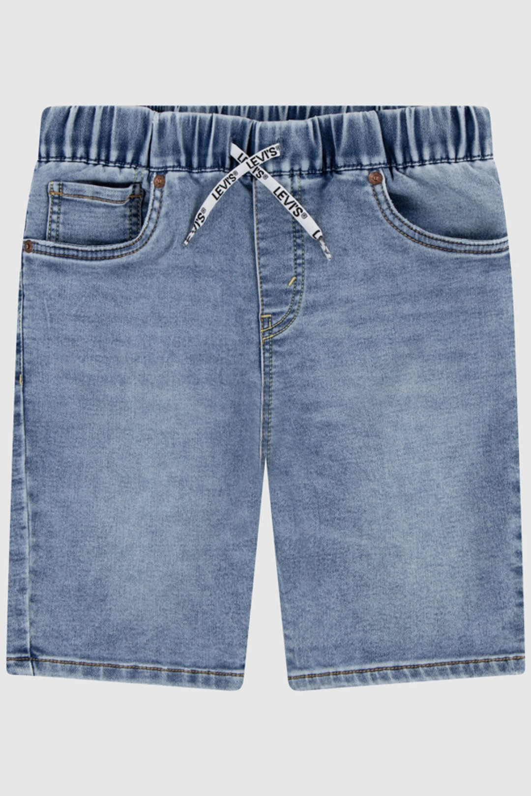 Levi's Teenager Skinny Fit Pull On Dobby Shorts - Homme - Bleu / Gravy Train No Destruction - 16A