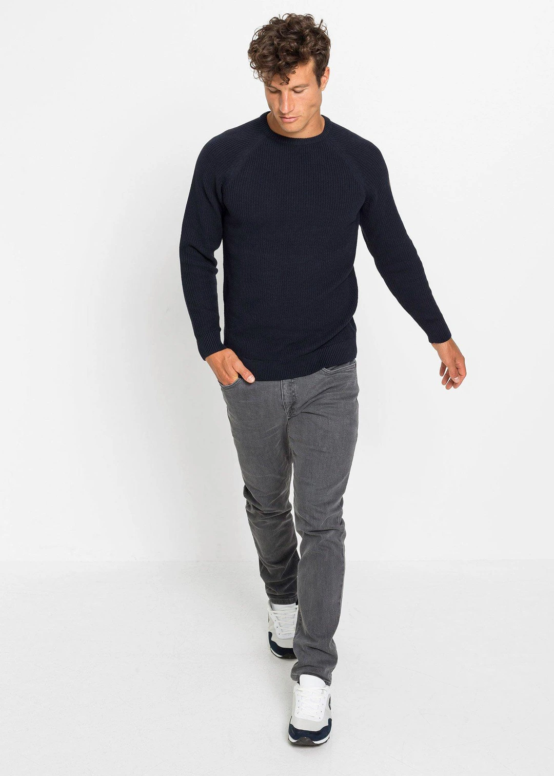 Pull en grosse maille avec coton recyclé - 2