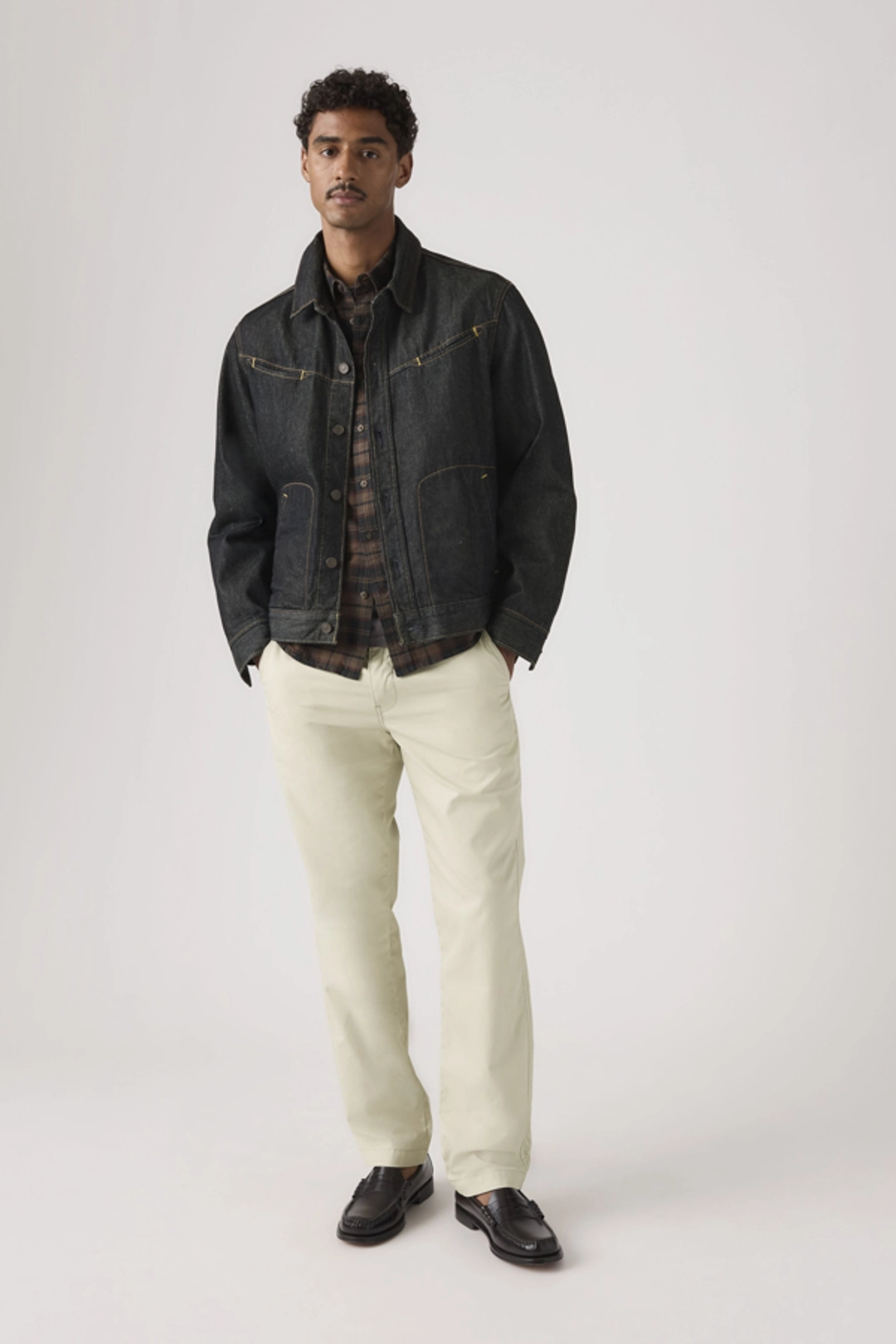 Levi's Pantalon XX Chino Authentic Relaxed - Homme - Bleu / Navy Blazer Soft Garment Dye - 29X32