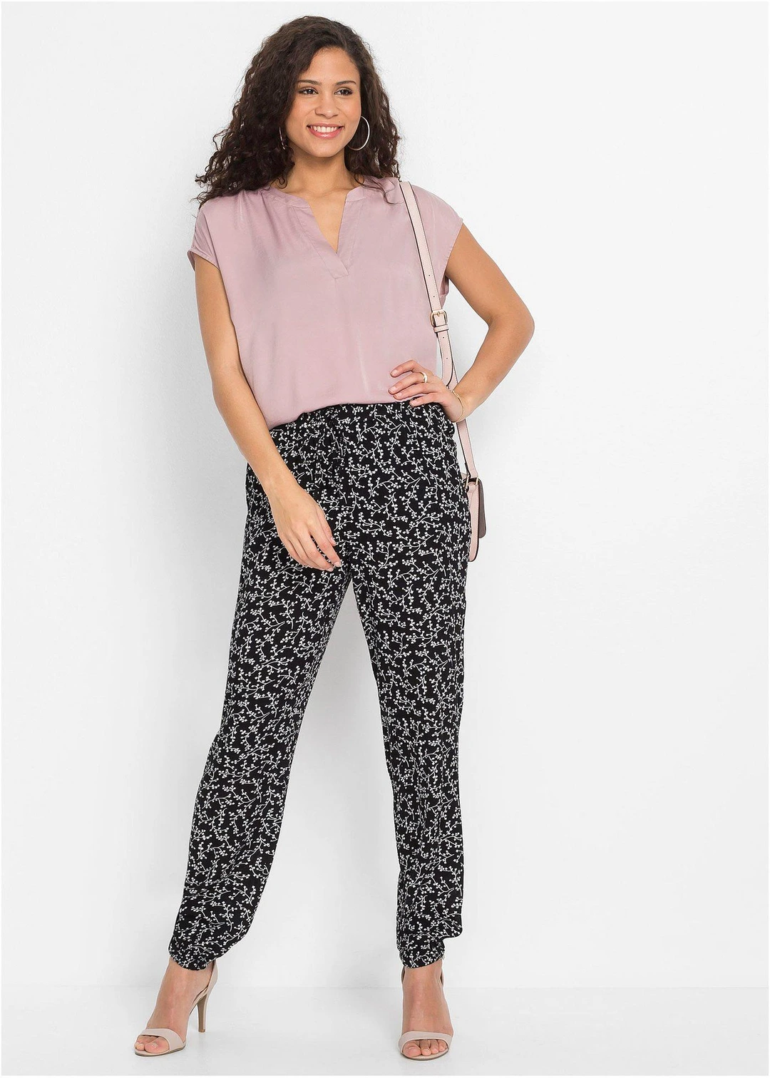 Pantalon 100% viscose, taille élastiquée - 2