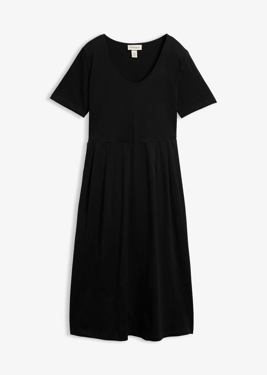 Robe midi en jersey coton