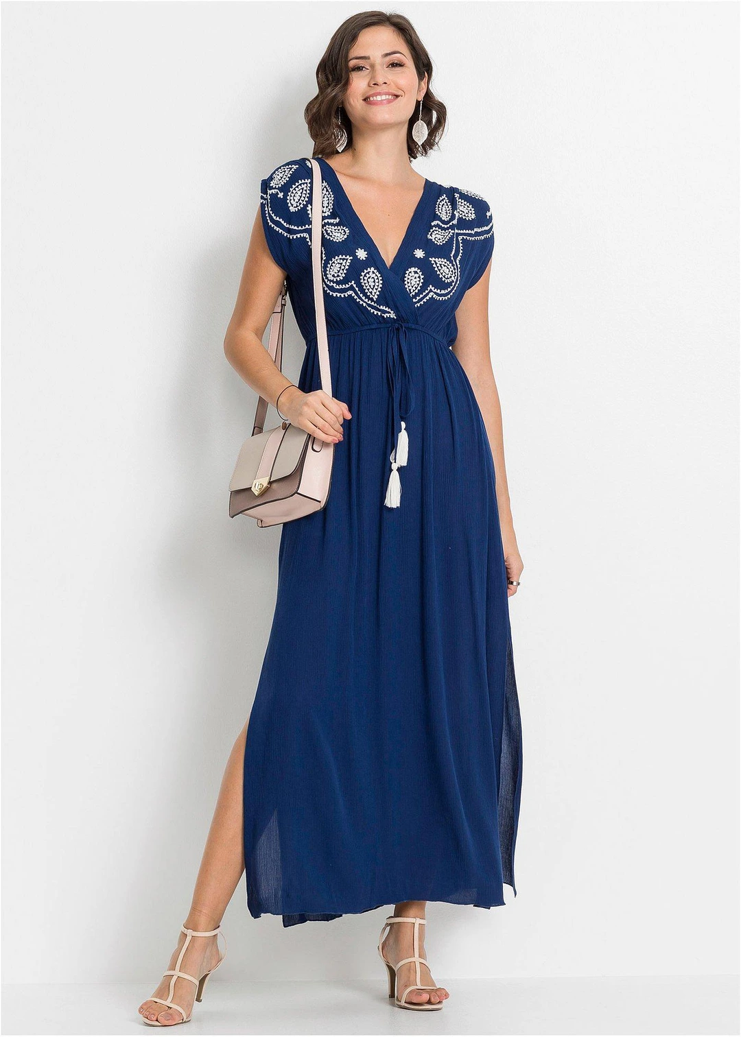 Robe longue en viscose