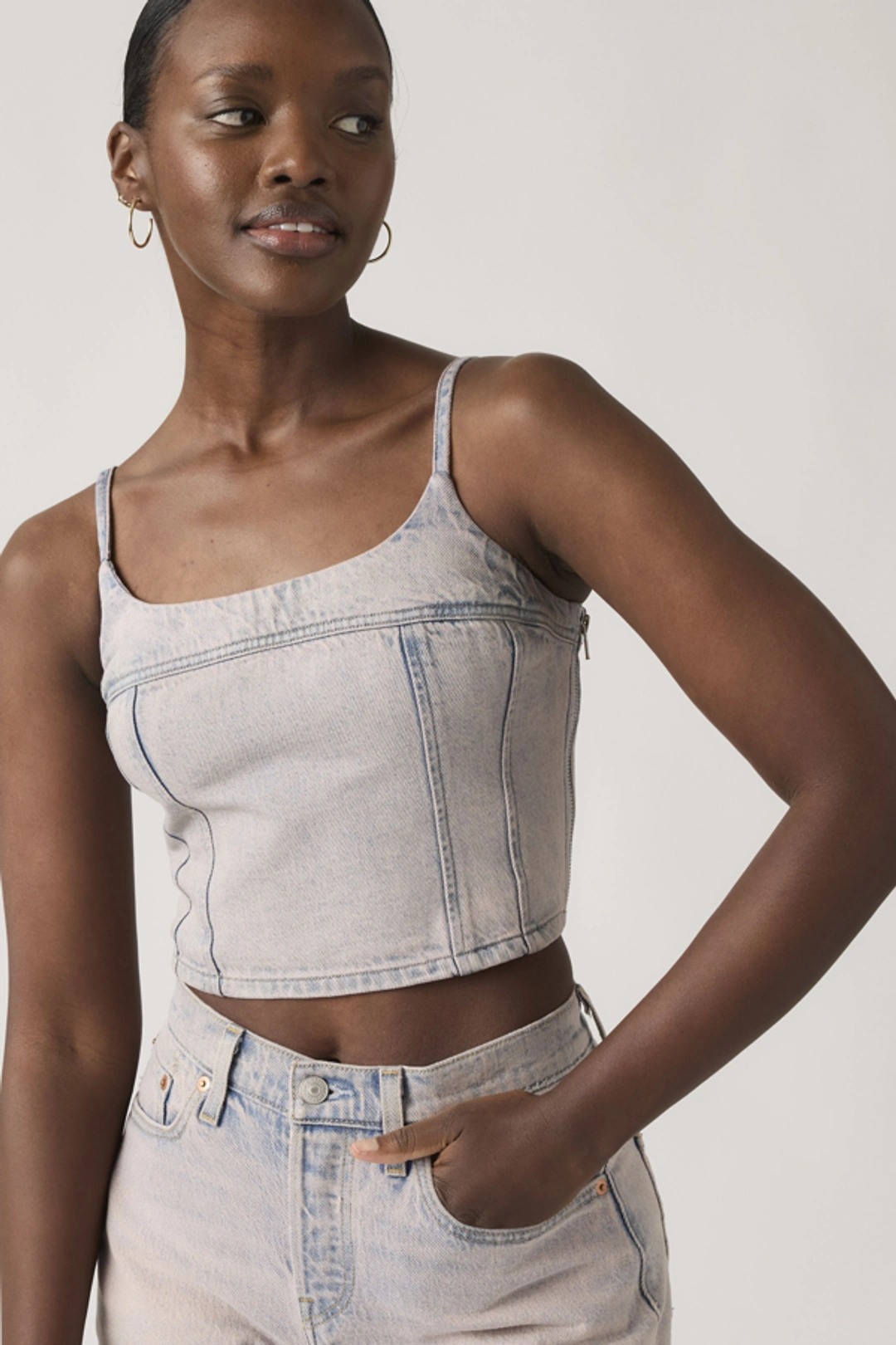 Levi's Haut Débardeur Denim Cami Jadine - Femme - Noir / First Or Last Top - XS