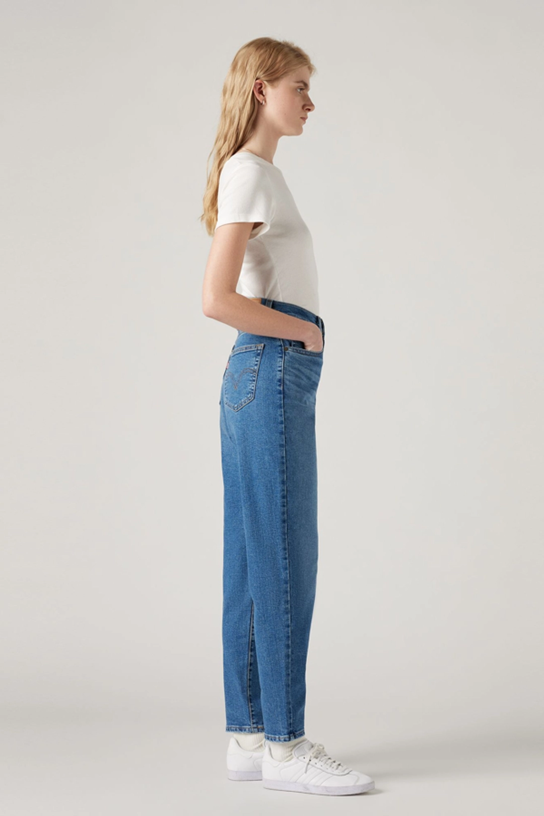 Levi's Jean Mom Taille Haute - Femme - Bleu / Light Indigo Worn In - 32X29 - 2
