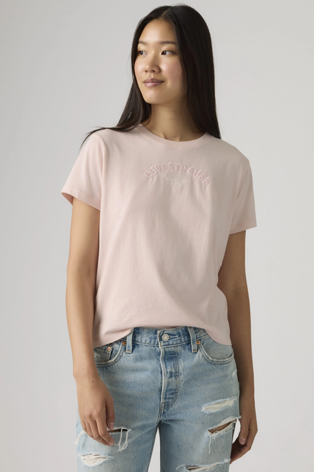 Levi's T Shirt Graphique Favorite - Femme - Blanc / Western Collegiate Tofu - XS