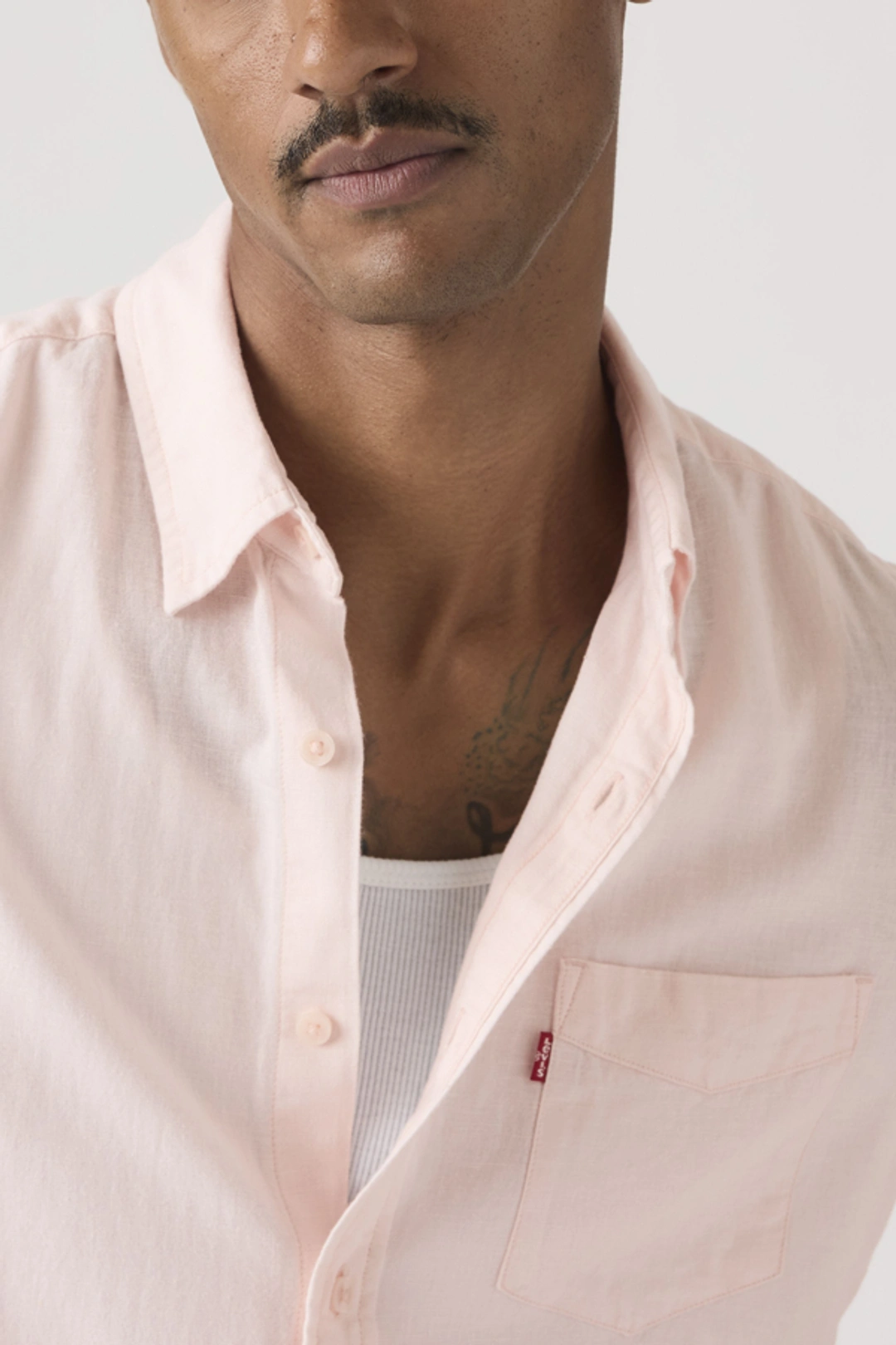 Levi's Chemise À Poche Sunset Standard - Homme - Blanc / White 17 Oxford - 2XL - 2
