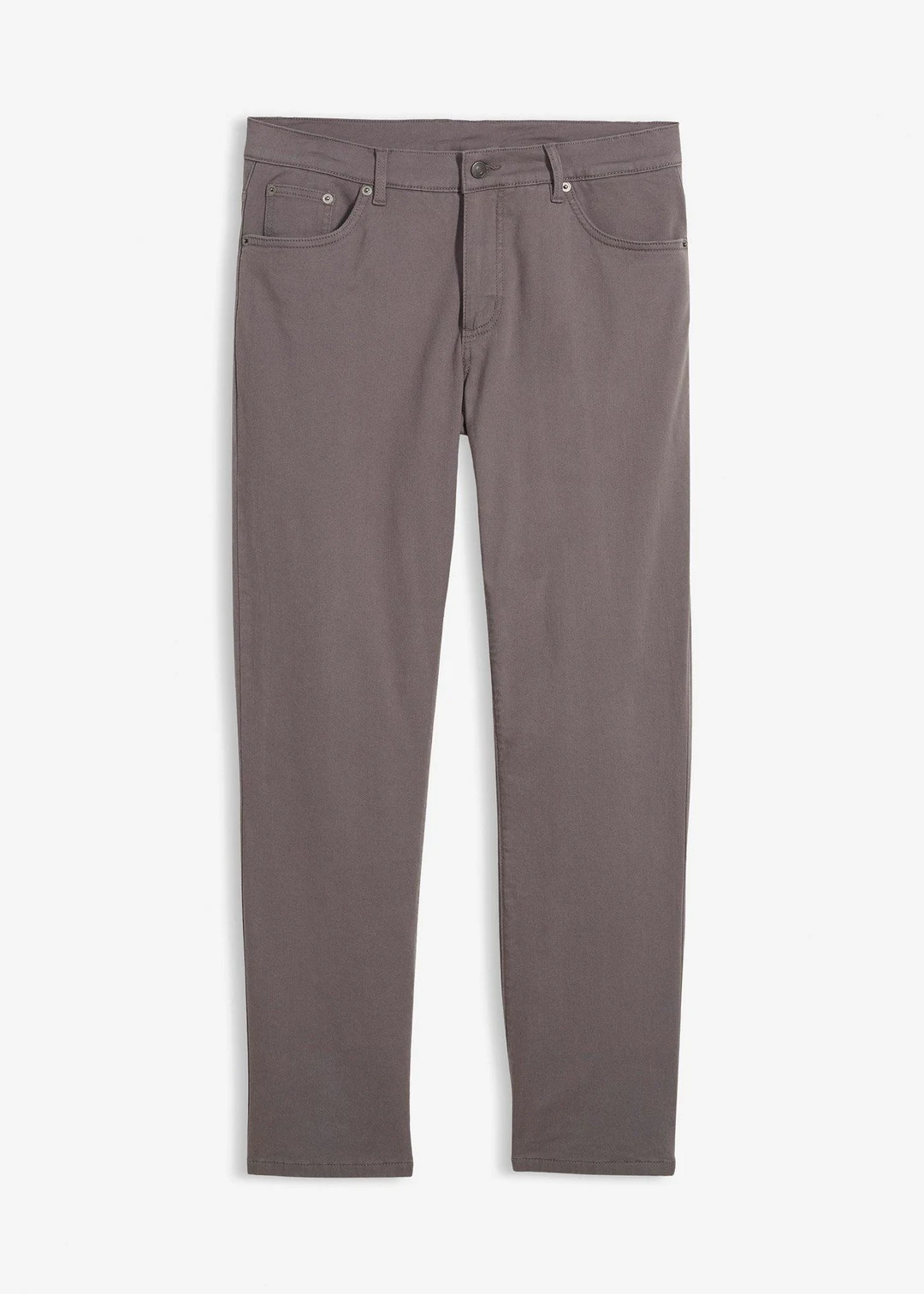 Pantalon extensible regular à doublure chaude en flanelle, droit