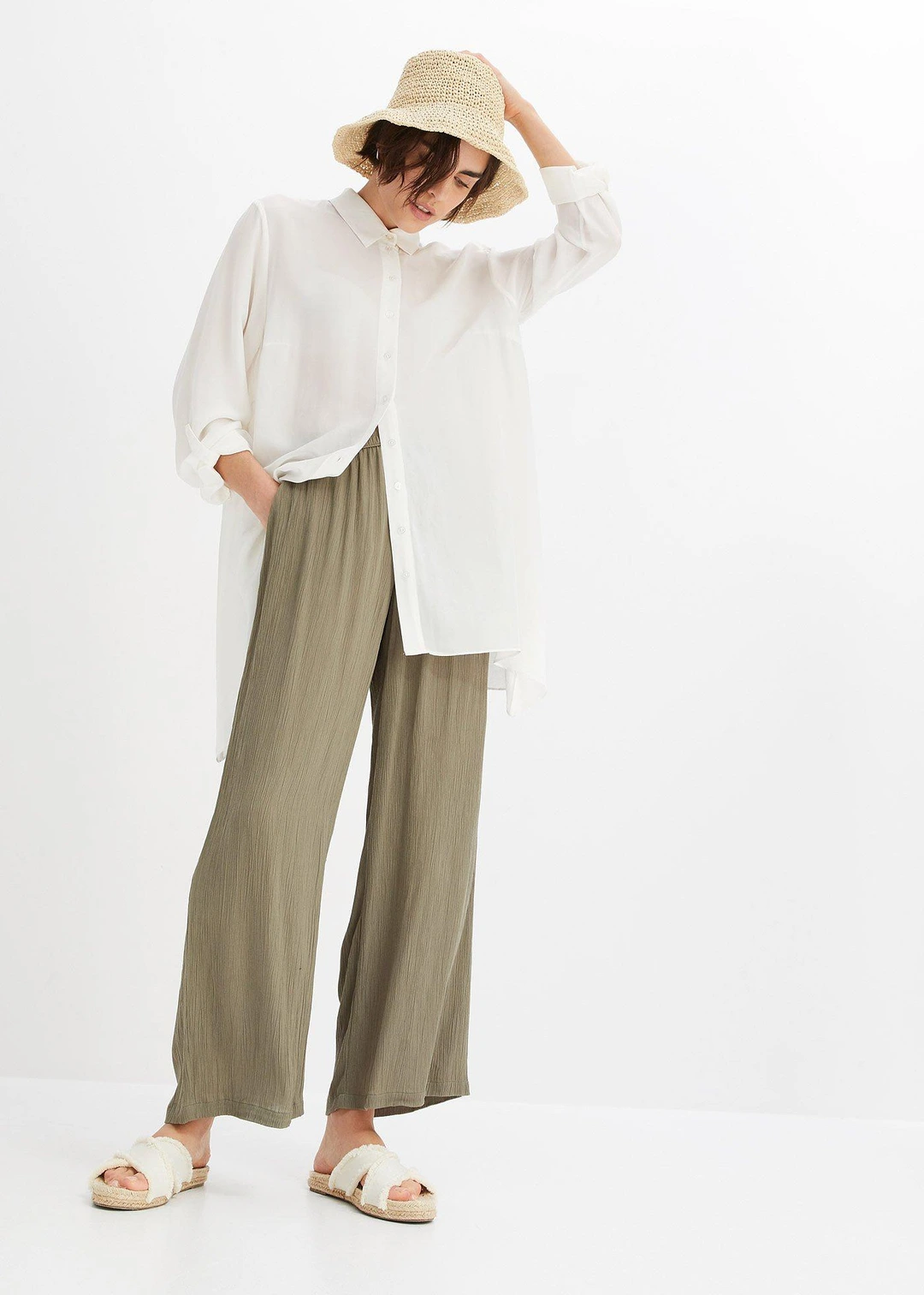 Pantalon palazzo en viscose douce - 2
