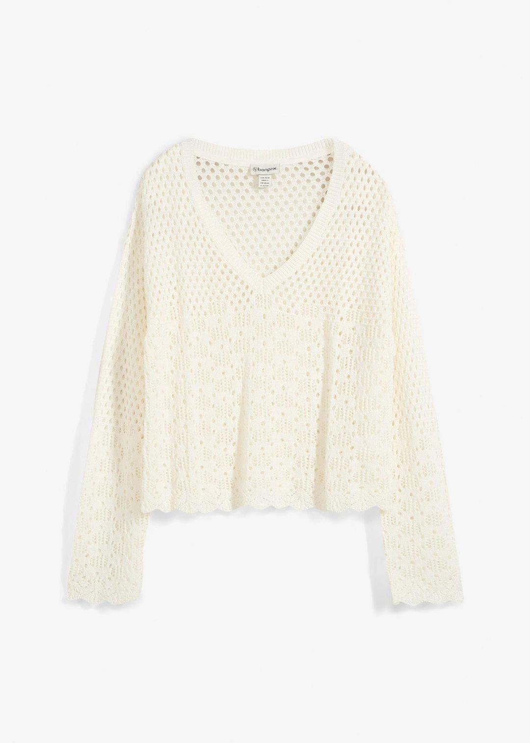 Pull léger en maille ajourée