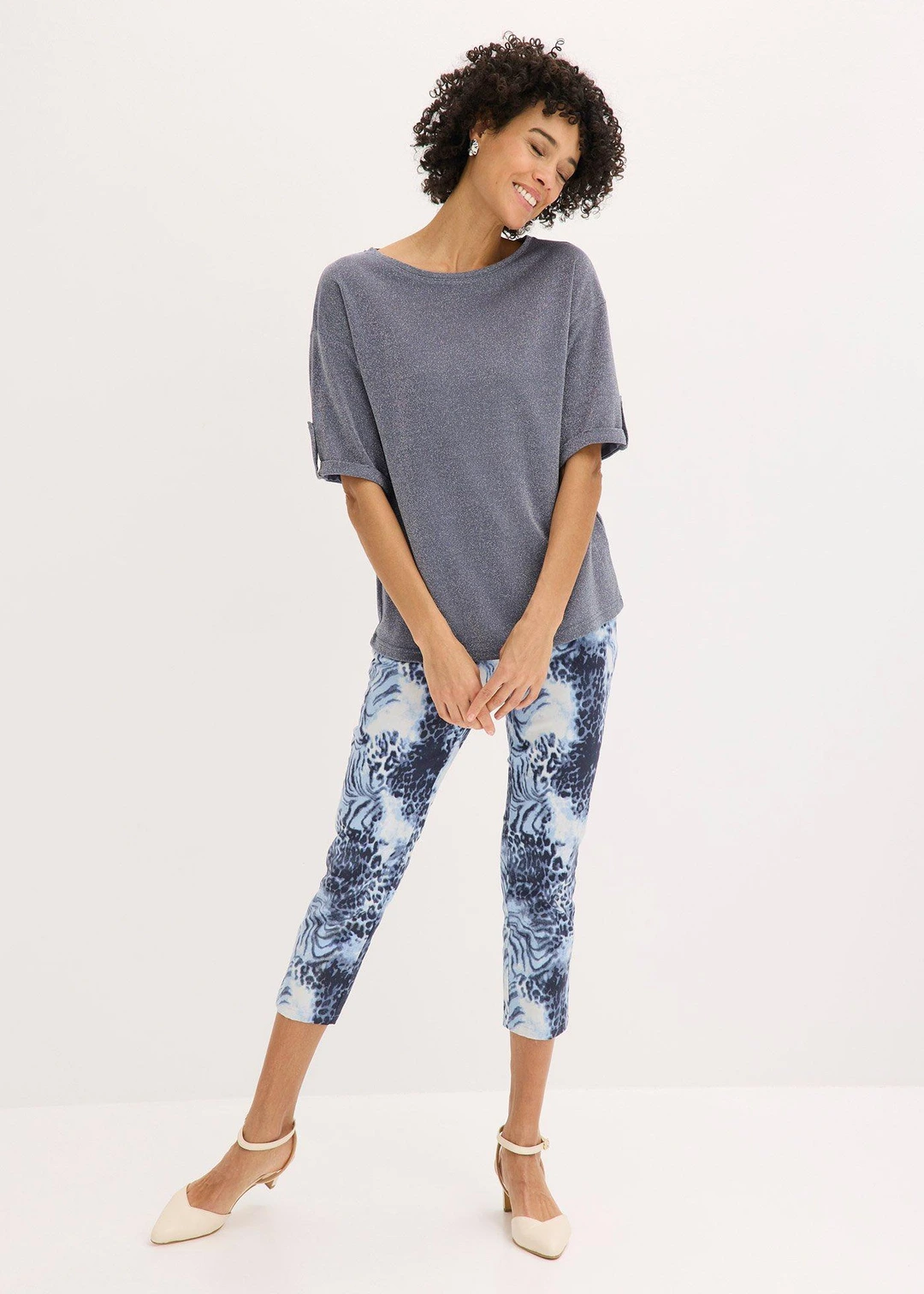 T-shirt brillant en viscose majoritaire - 2