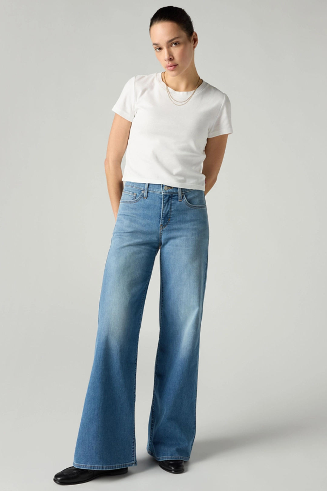 Levi's Jean 318 Galbant Wide Leg - Femme - Bleu / Clever Girl - 33X32