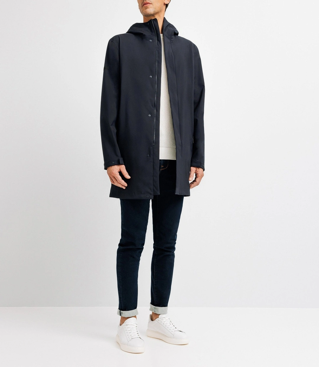 IZAC - Blouson parka longue marine