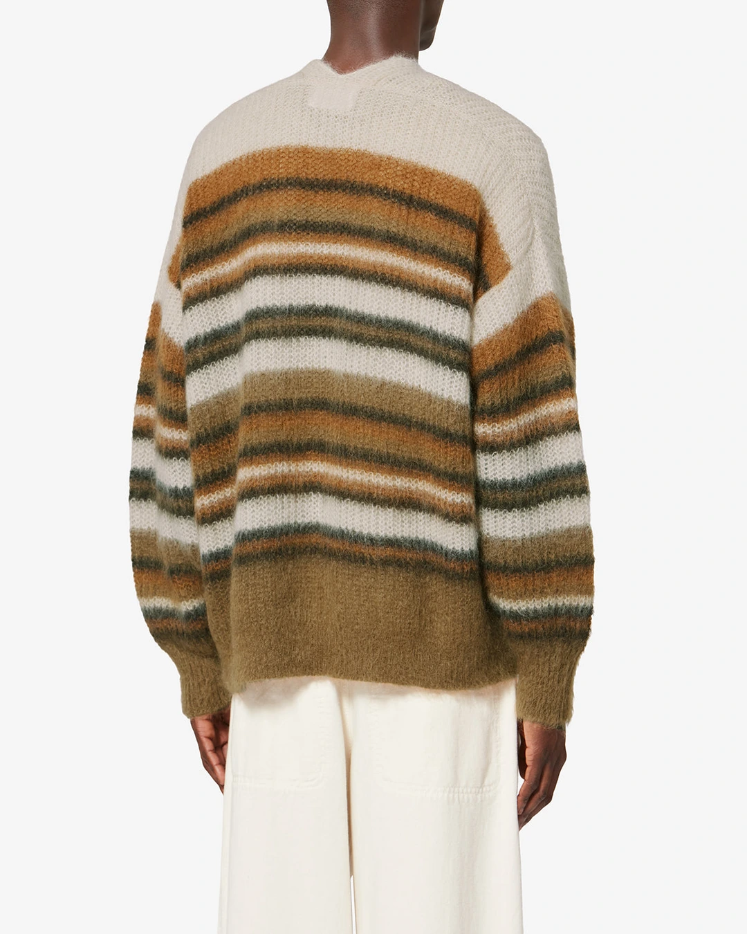 Cardigan Danah - Homme - Ecru/camel - Taille XL - 3