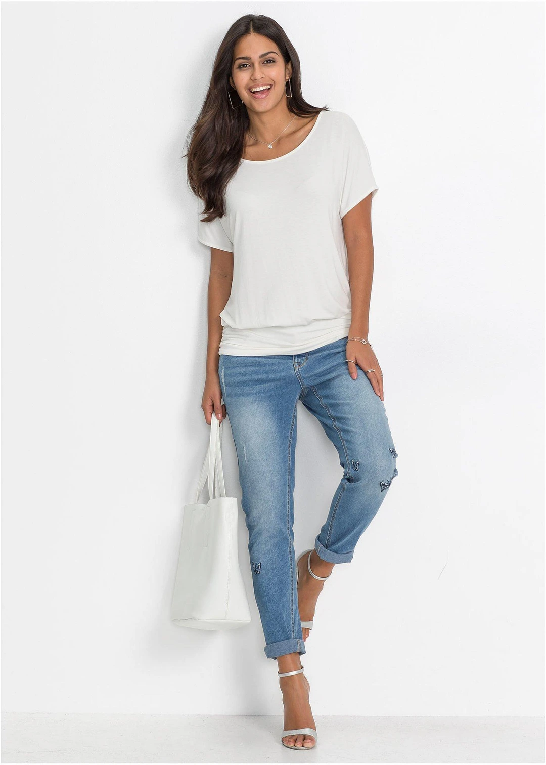 T-shirt doux en viscose extensible - 2