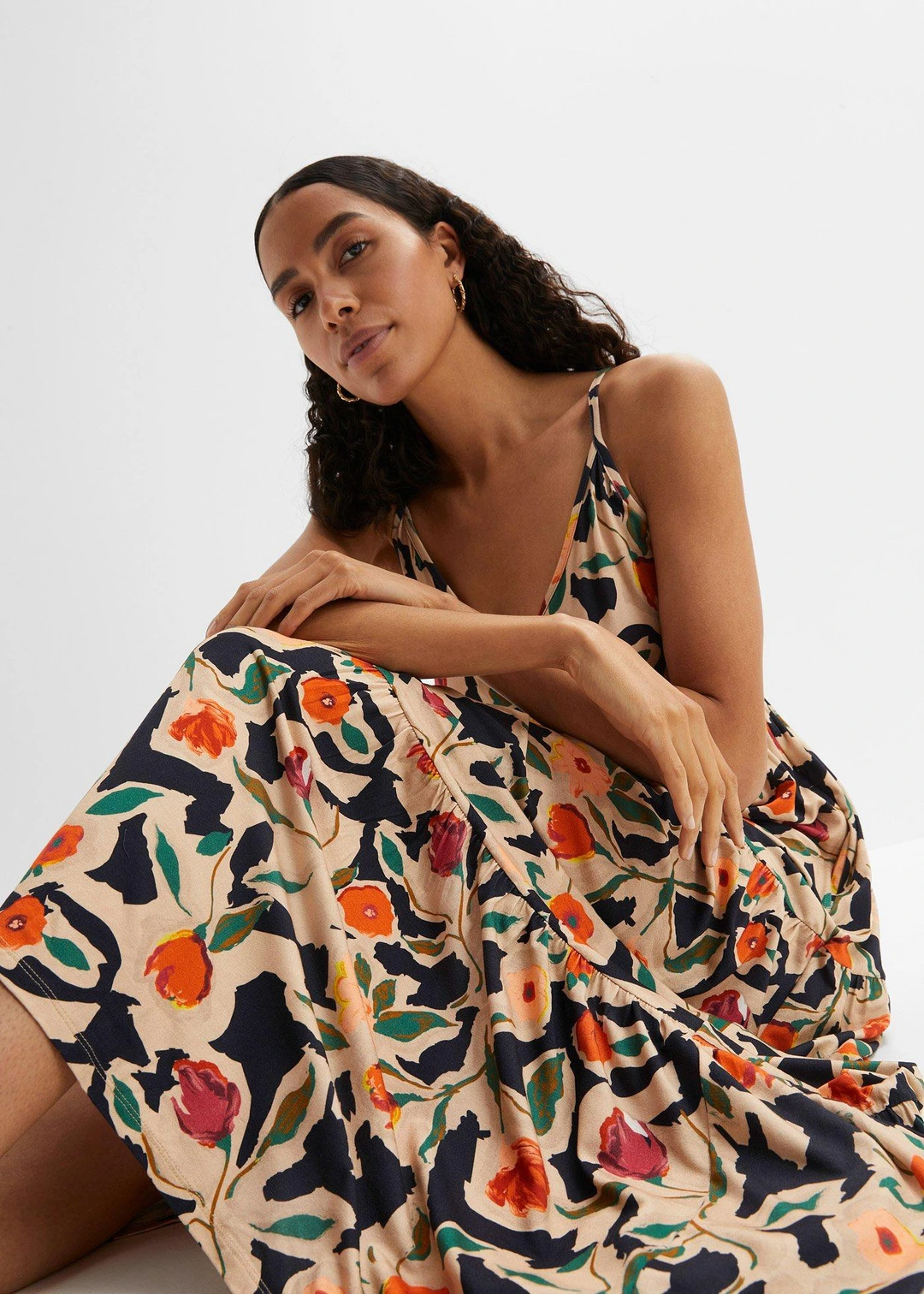 Robe longue en viscose douce et extensible - 3