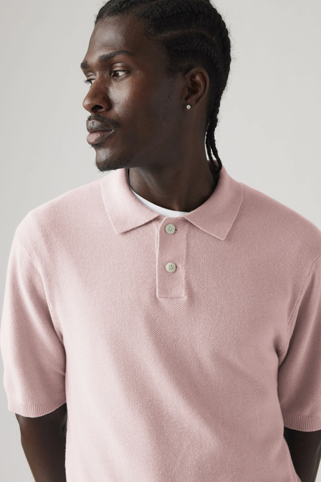 Levi's Sweater Cotton Linen Knit Polo - Homme - Blanc / Bright White Cotton Linen - XL - 2
