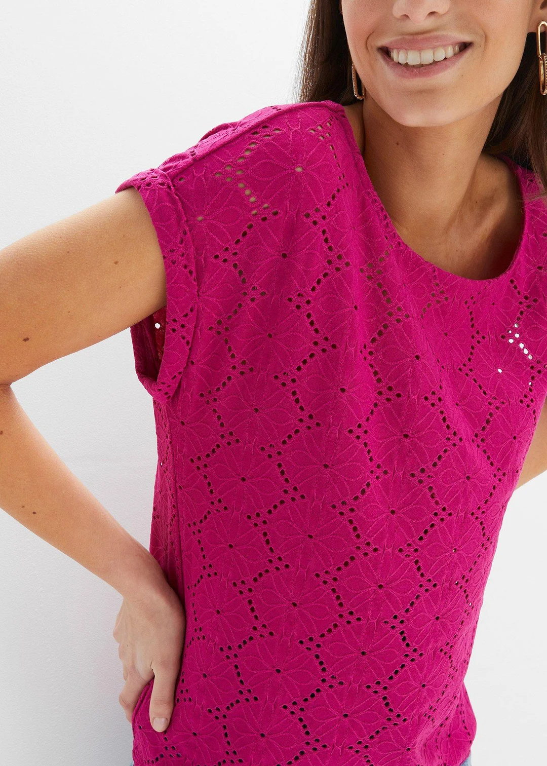 T-shirt en broderie anglaise - 3