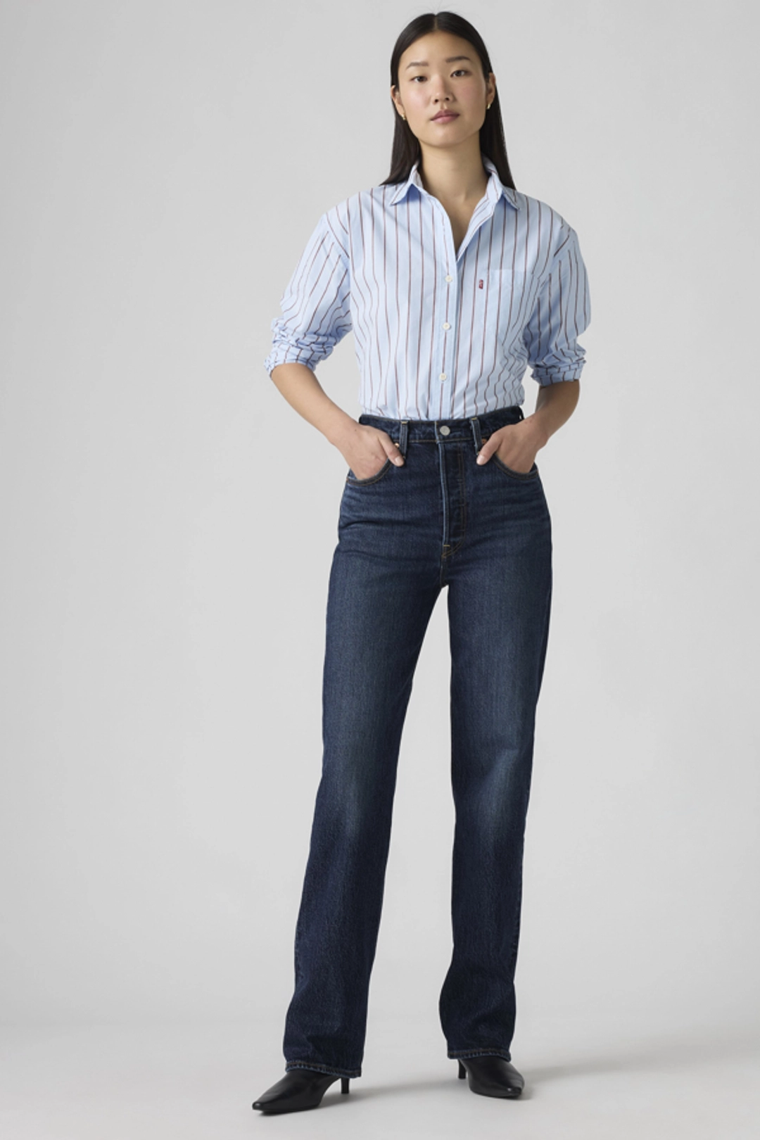 Levi's Jean Ribcage Longueur NorHomme - Femme - Bleu / Apply Now - 34X32