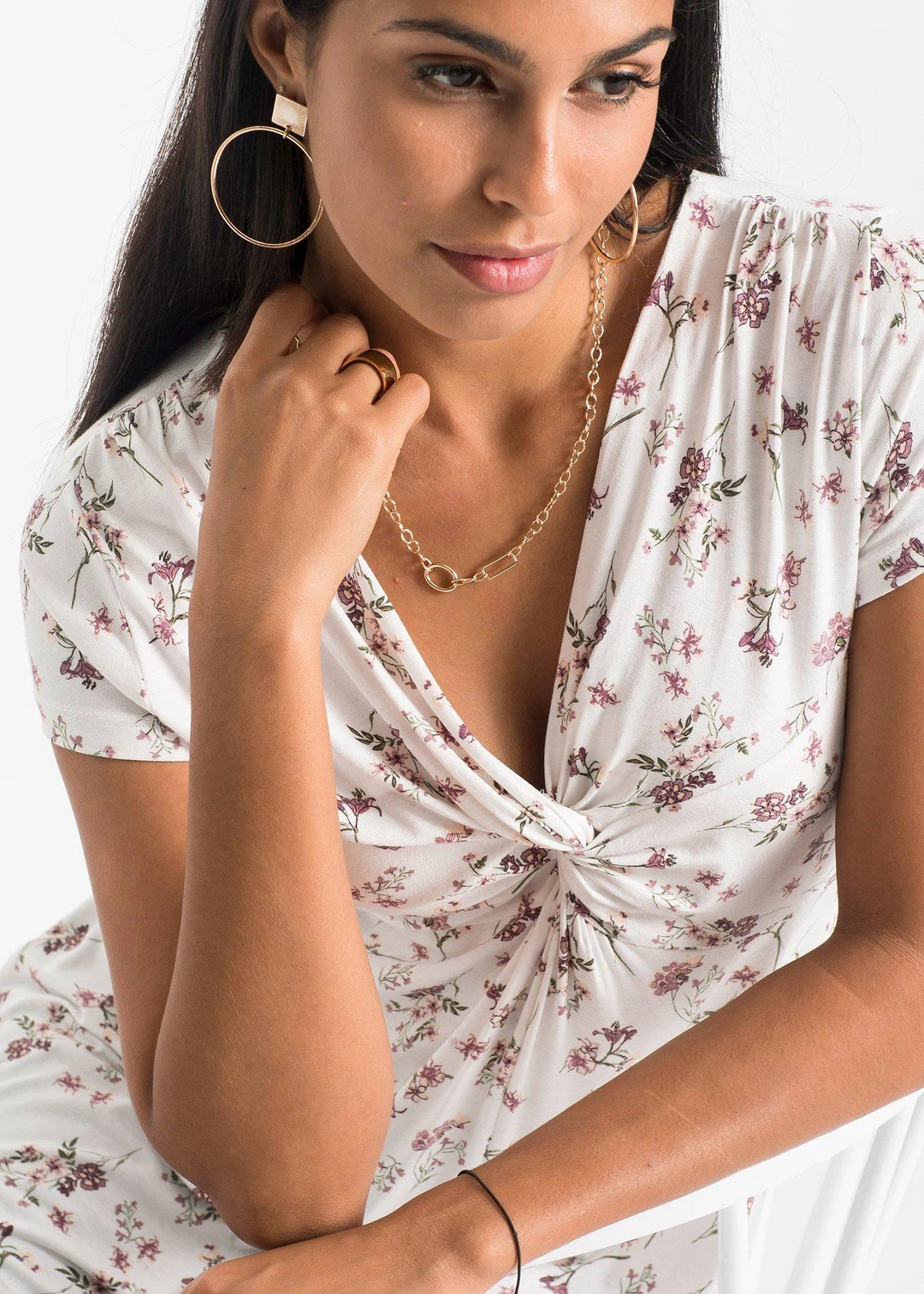 T-shirt en viscose extensible - 3