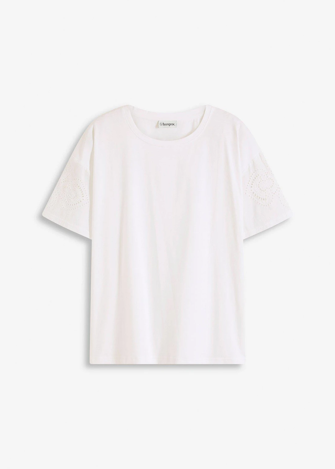 T-shirt avec broderies anglaises