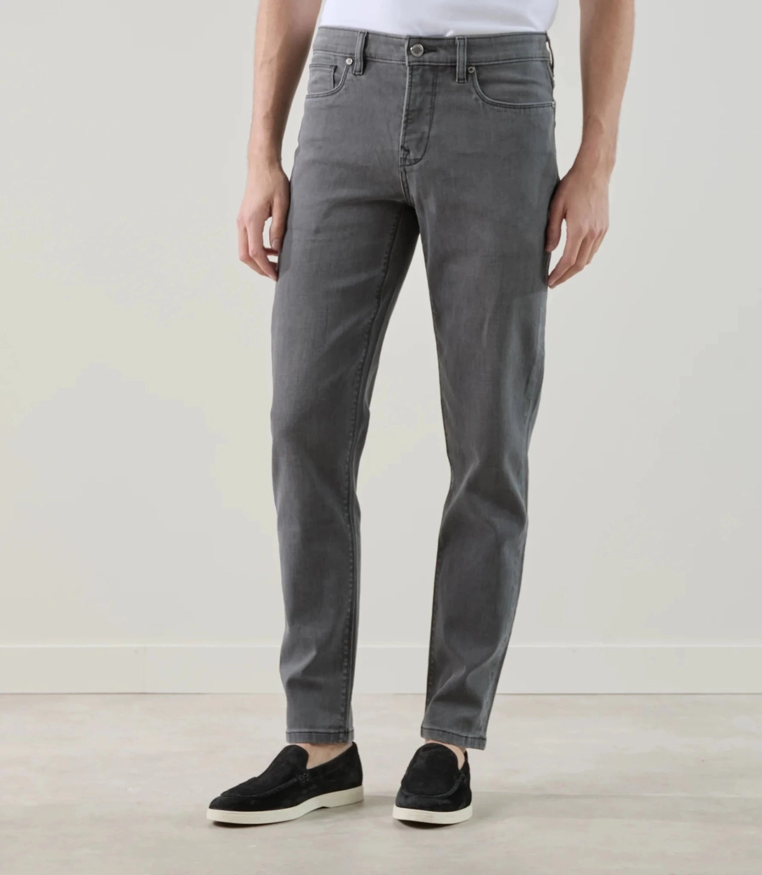 IZAC - Jean 5 poches stretch anthracite