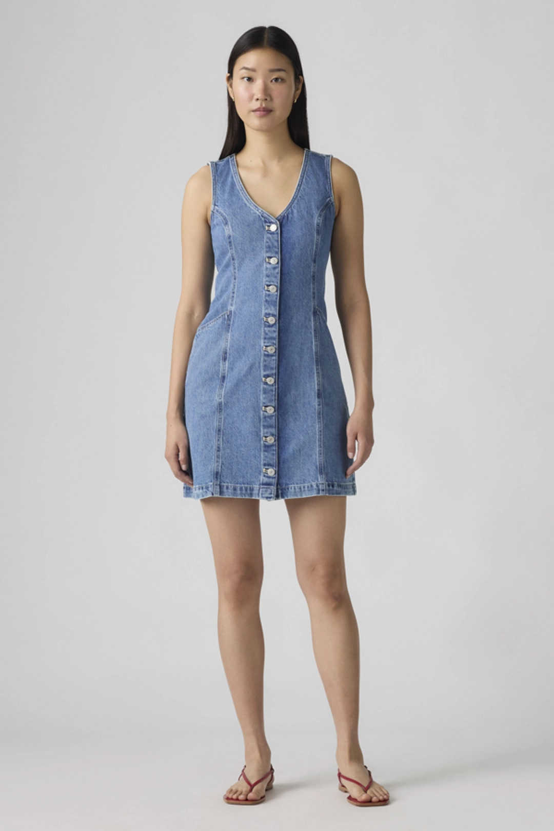 Levi's Robe Sans Manche Vianna - Femme - Bleu / Pecial Showing - XS - 2