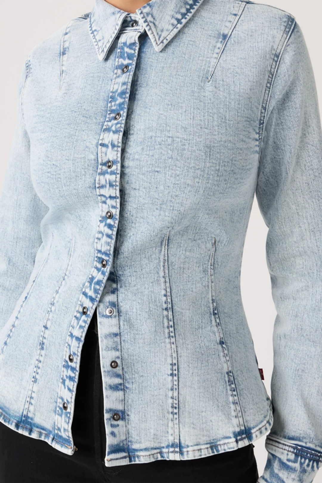 Levi's Chemise Manche Longue Shaped - Femme - Bleu / Dolly Pardon Me - XS - 2