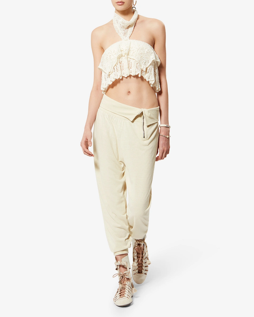 Pantalon Tydie - Femme - Écru - Taillem - 4