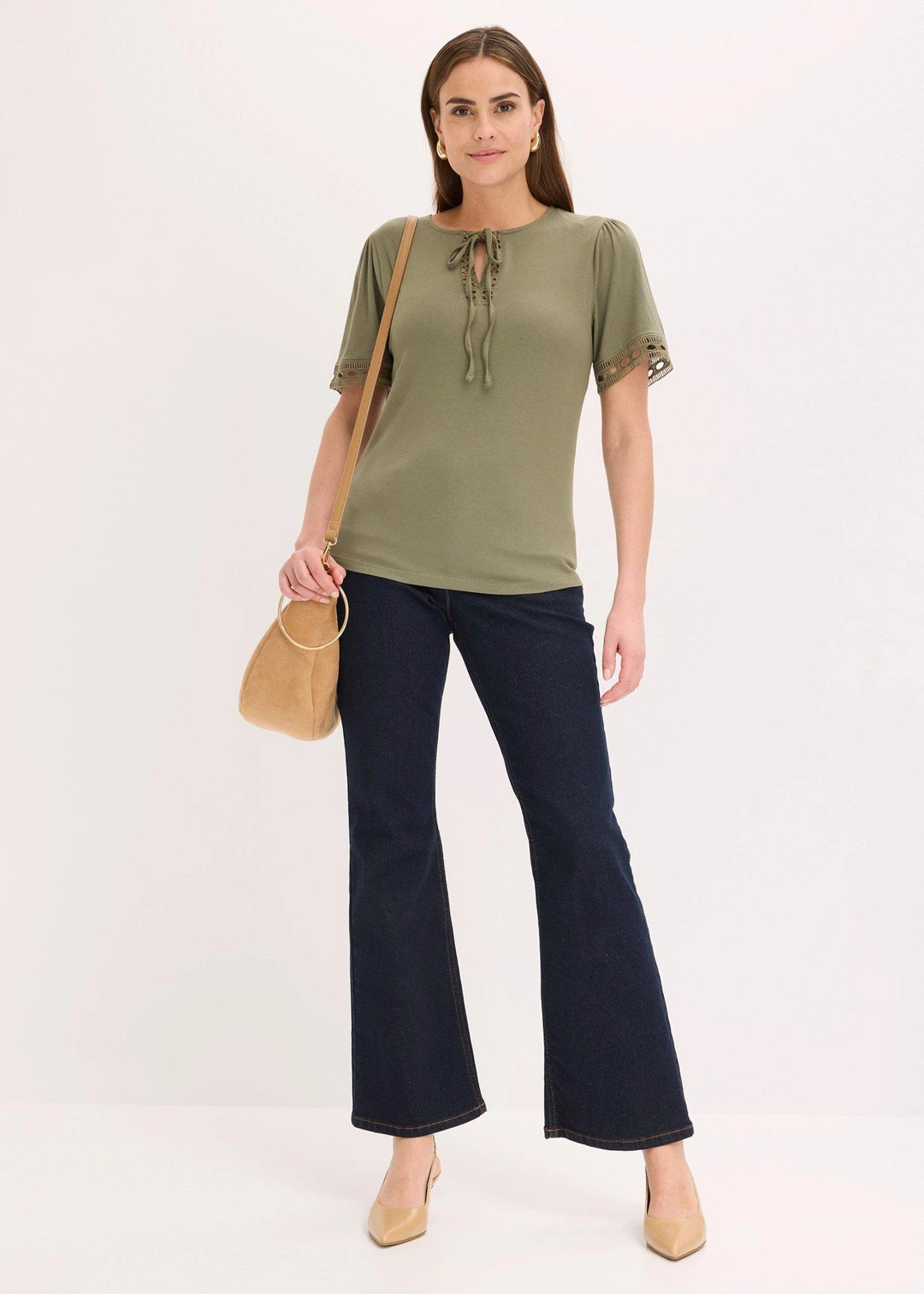 T-shirt tunique avec dentelle - 2